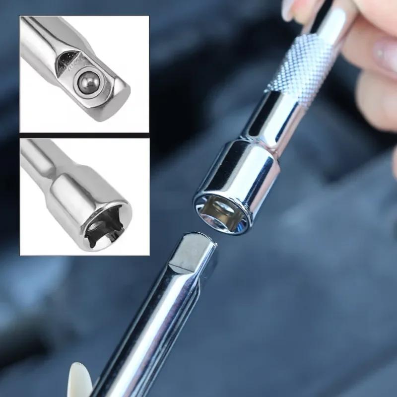Extended Sleeve Sleeve Ratchet Extender Long Rod Steering Sleeve Linkage Attachment Automotive Repair Parts 250mm Hand Tools 1pc