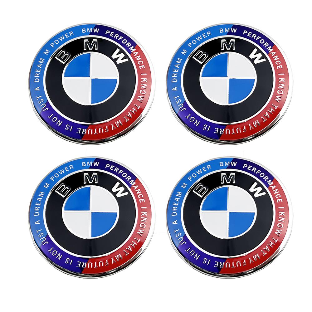 

4PCS 56/68MM Car Wheel Center Hub Cap Emblem LOGO For BMW X1 3 X5 E70 E71 M3 F30 F20 F10 F11 G30 E36 E46 E53 E90 E91 E60 E61 E93 4PCS 56MM