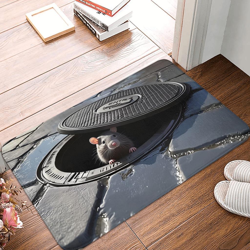 3D Visual Illusion Effect Stone Wall  Doormat Non-Slip Entrance Kitchen Bathroom Floor Door Mats  Garage Carpet Rug