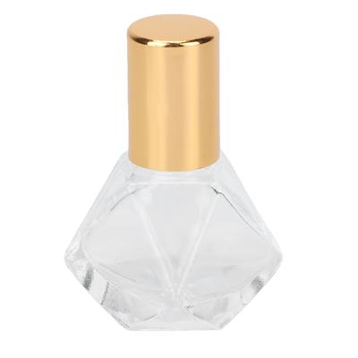 Professionelle Glas Parfüm Rollerflasche Tragbare Ätherische Öl Roll On Flaschen 8ML Goldener Deckel