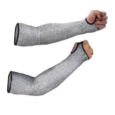 2 Pièces Manches de Protection pour les Bras Résistantes aux Coupures et aux Perforations Respirantes Niveau 5 de Protection Sécurité Protège-Bras