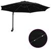 Garden Sun Umbrella Black 248 x 248 x 148 cm