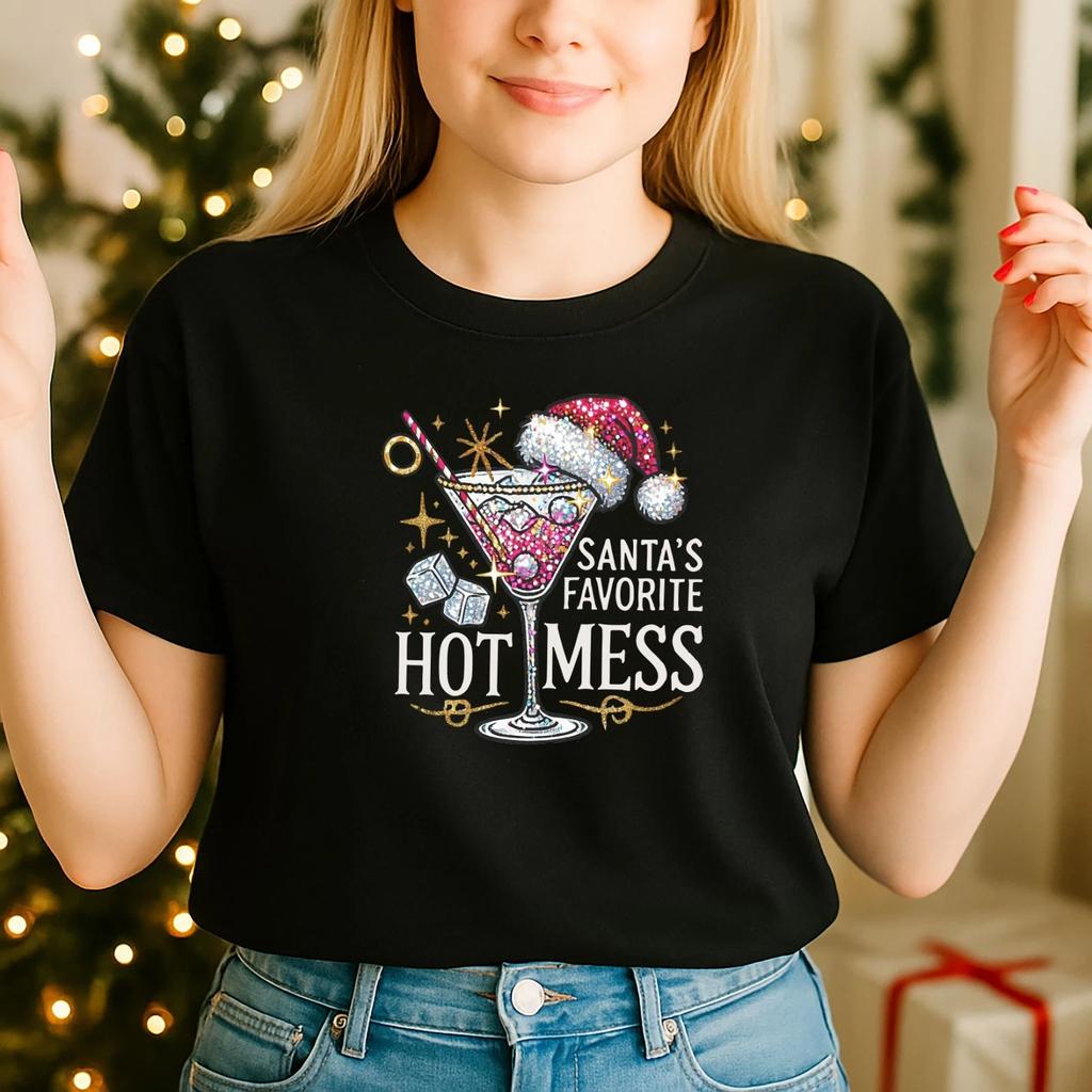 2025 Christmas Unisex ,Night Before Christmas Family, Santa_s Hot Mess 11(CH)
