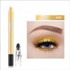 Farb-Lidschattenstift, langlebig, wischfest, Lidschattenstift, Lidschattenstift, glitzernd, glatt, aufhellend, schimmernd, Augen-Make-up, Kosmetik