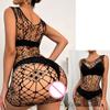 New Sexy Fishnet Long Dress Bobysuit Women Erotic Lingerie Dress Porno Babydolls Underwear Teddy Bodystockings Costumes For Sex