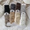 White Socks Cover Japanese Thin Versatile Medium Tube Socks Twist Wool Showing Legs Straight Leg Cover Hollow Breathable Calf Socks