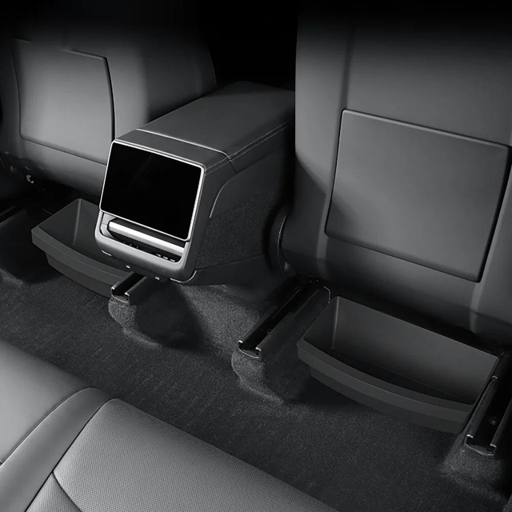 For Tesla New Model Y 2025 Launch Juniper Teslajuniper Front Seats Under Seat Drawer TPE Storage Box