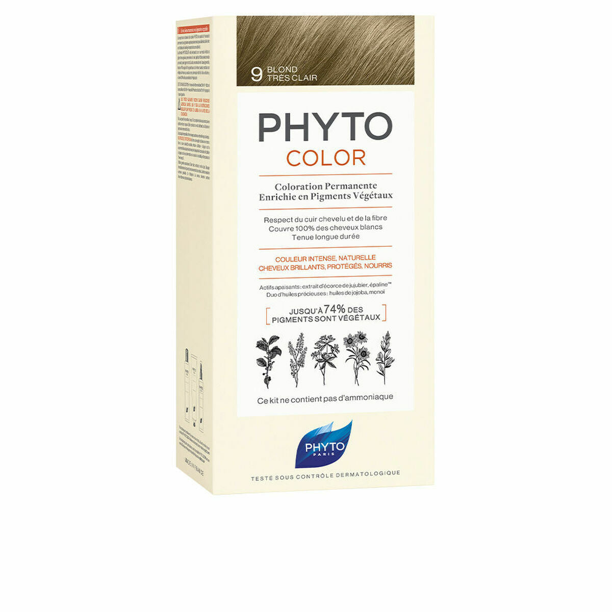 

Permanent Hair Color PHYTO PhytoColor 9-rubio muy claro Ammonia-free