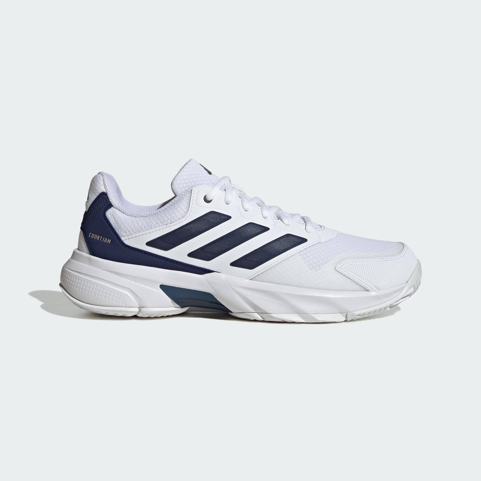 Adidas CourtJam Control 3 Низкие Теннисные Кроссовки Мужские Белые 45