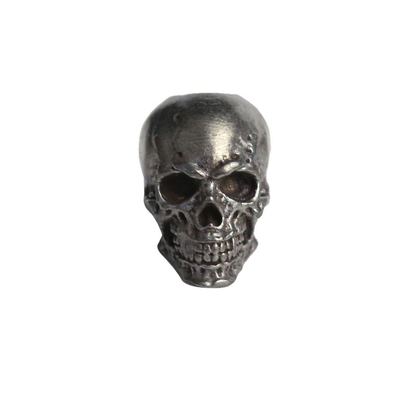 Skull Head Brass Knife Bead Punk EDC Outdoor DIY Paracord Woven Lanyard Pendants Retro Umbrella Rope Bracelets EDC Accessories