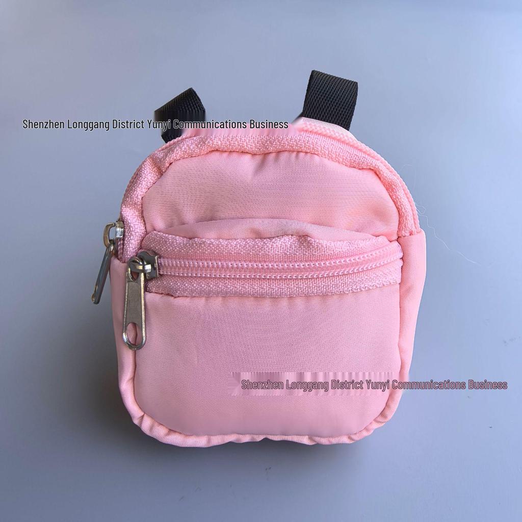 Căști Colorate & Pandantiv Portofel Monede Rucsac Mini cu Design Casă Ciupercă și Șnur pentru Telefon