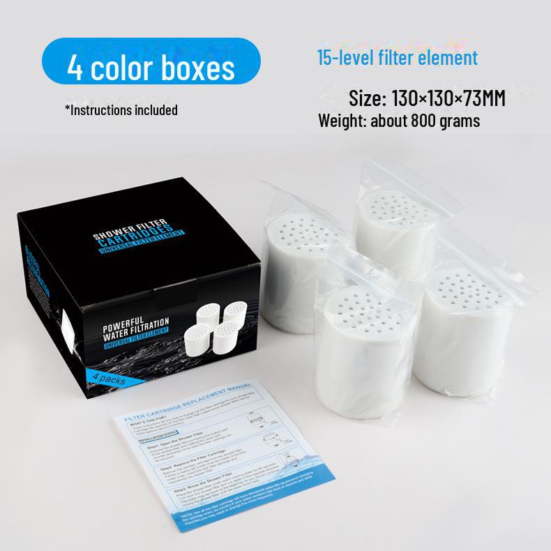15vrstvý sprchový filtr pro čištění vody v domácnosti a odstraňování chlóru