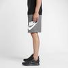 Nike Large Swoosh Print Loose-Fit Knit Shorts Men Shorts Grey 836278-091