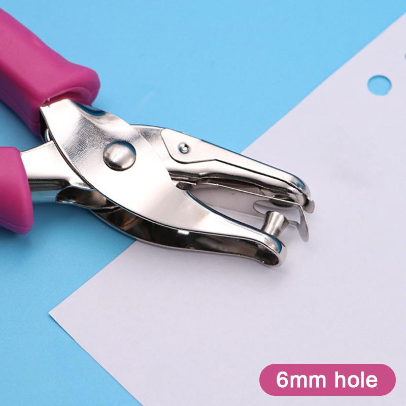 

Kawaii Single Handheld Circle Shaped Hole Puncher Capacity 3-6mm Scrapbooking Paper Diy Craft Shape Cutter Perforator