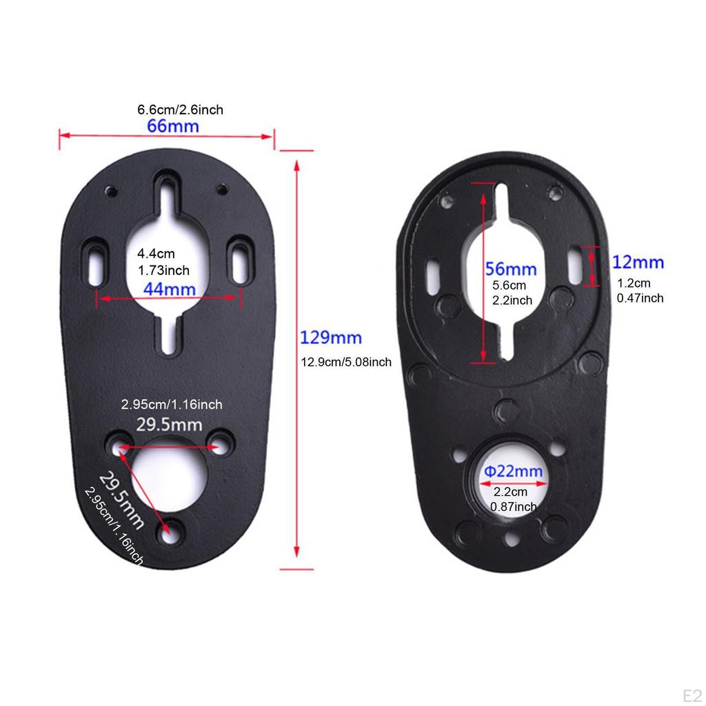 2 Pièces Supports de Moteur de Skateboards Électriques Accessoires de Skateboard Réglables pour 6354 6368