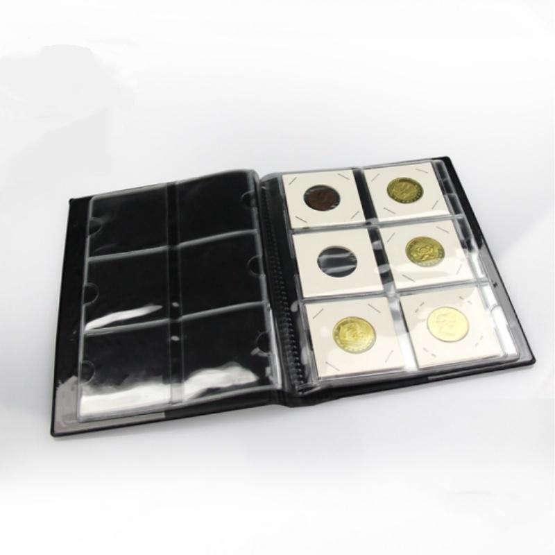 High Quality Put 60Pieces/Coins Album For Fit Cardboard Coin Holders Professional Coin Collection Book Bitcoin Collection