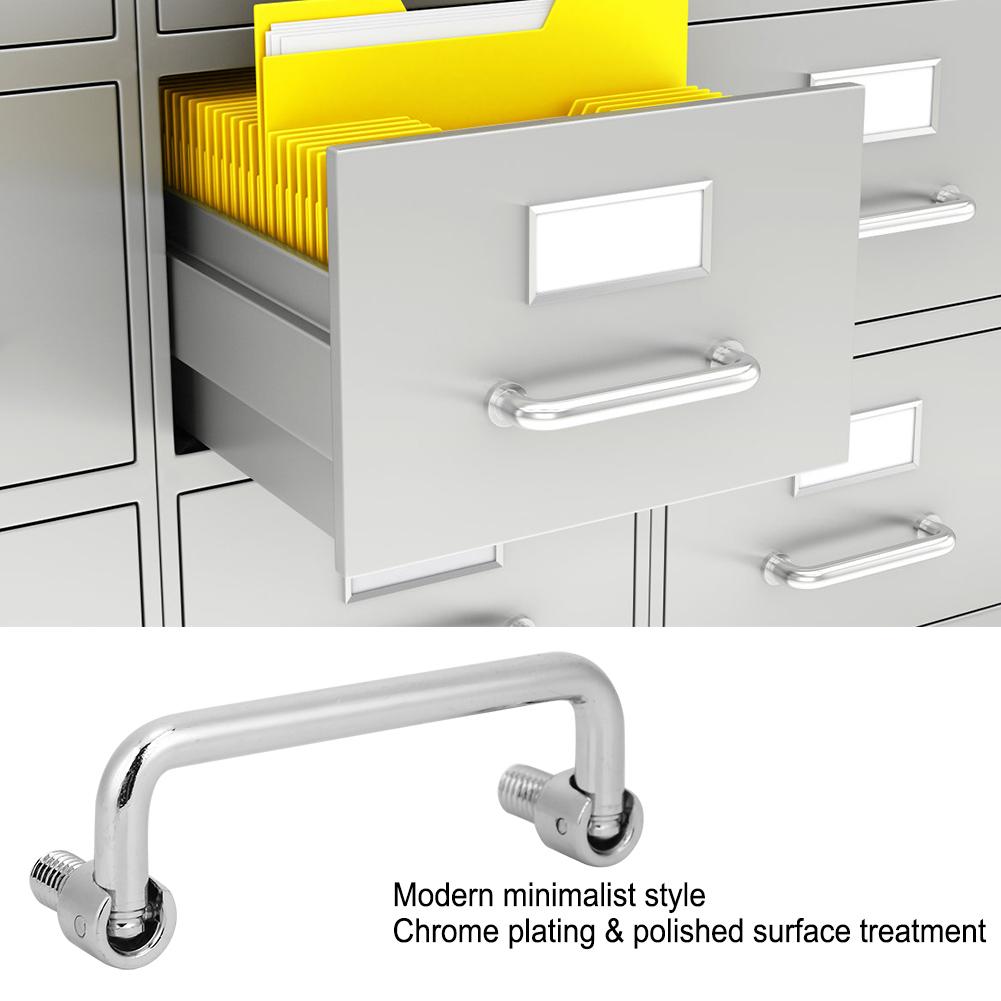 Door Pulls Cabinet Handle Hardware Parts Metal Iron 304 Stainless Steel Silver 100MM