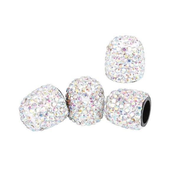 

4 шт. хрустальные автомобильные колпачки для клапанов с бриллиантами, модные автомобильные аксессуары, блестящие автомобильные подвески, блестящие автозапчасти