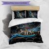 Newcastle United Football Printed 3 Pieces Bedding Set, Comfortable Skin Friendly Bedroom Duvet Cover Set