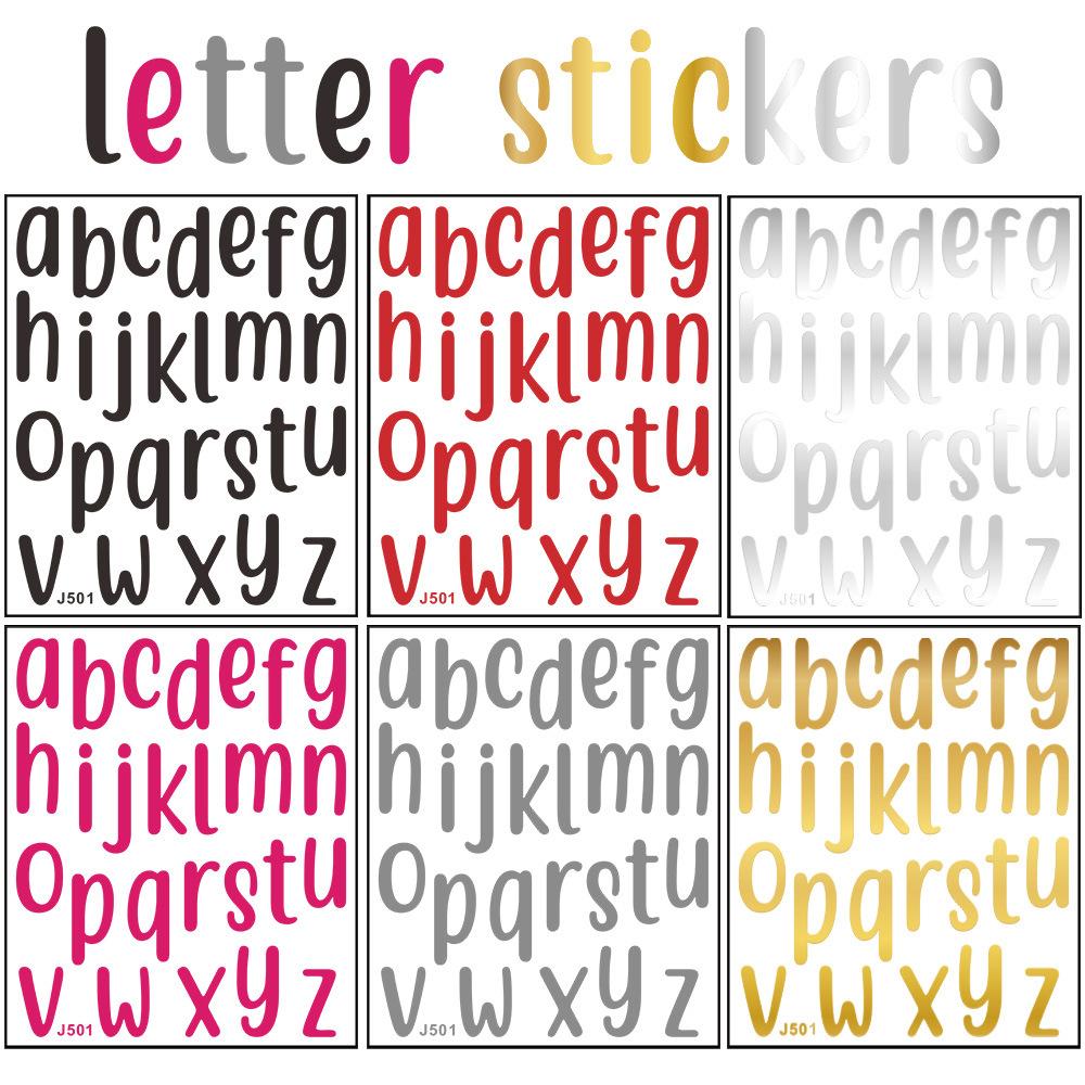 Painted English Letters Stickers Notebook Water Cup Mailbox Beautification and Decoration