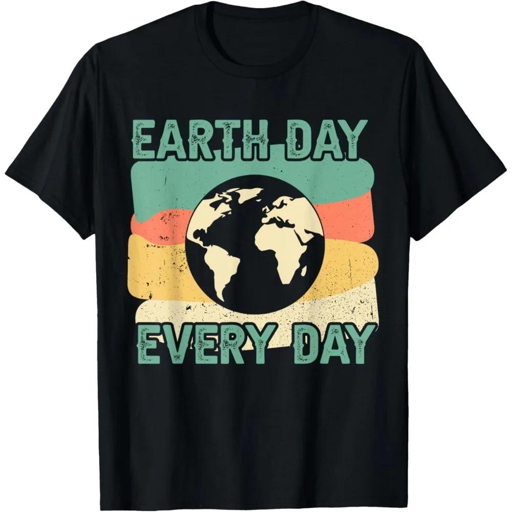 Eco Friendly Earth Day Men T-Shirt Cotton Sustainable Fashion Shirt Save Planet Climate Change Awareness Tee Men Women Unisex