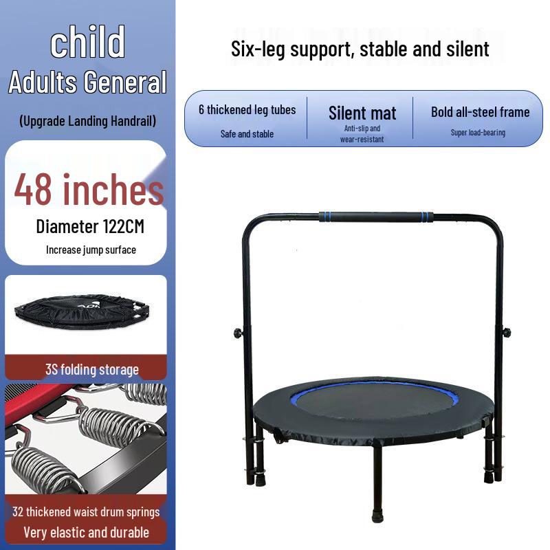 Binnenshuis Fitness Trampoline voor Kinderen & Volwassenen - Springbed met Veren