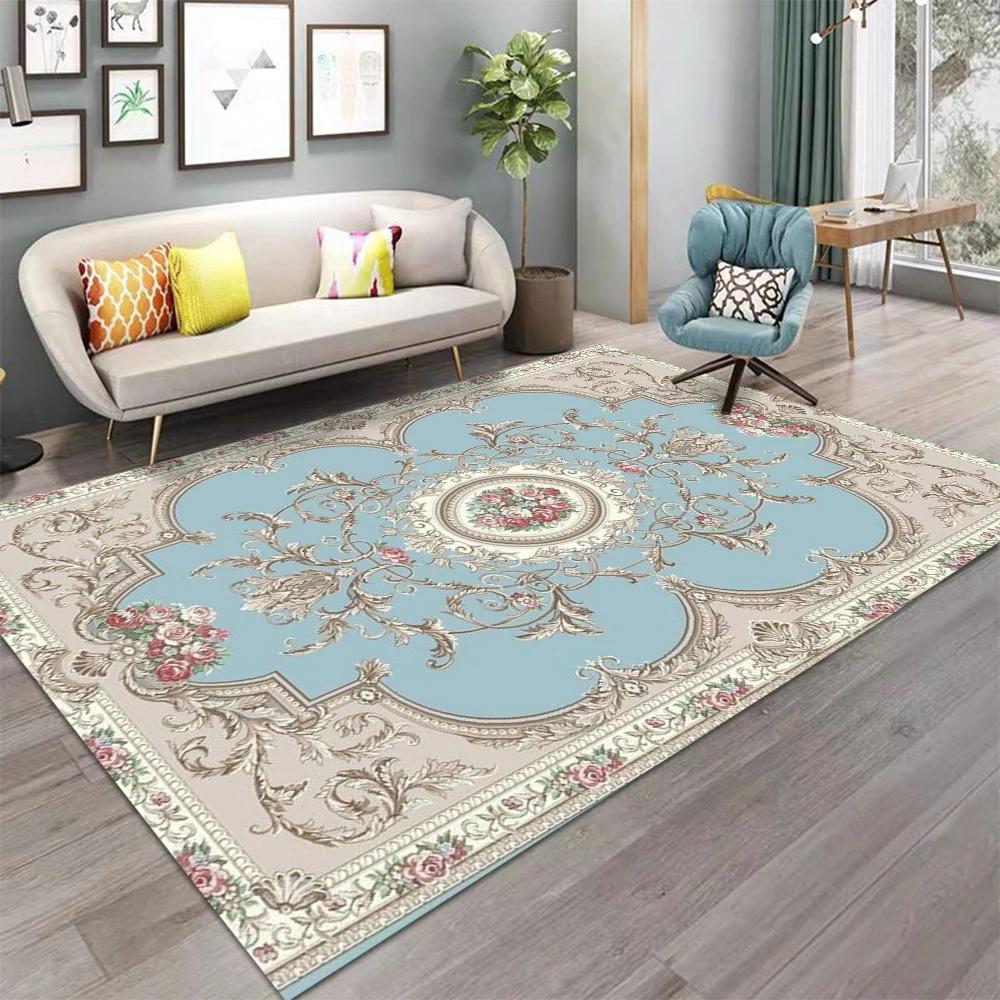 High Quality Carpet Retro Persian Bedroom Bedside Blanket Household Ethnic Style Coffee Table Floor Mat Sofa Blanket