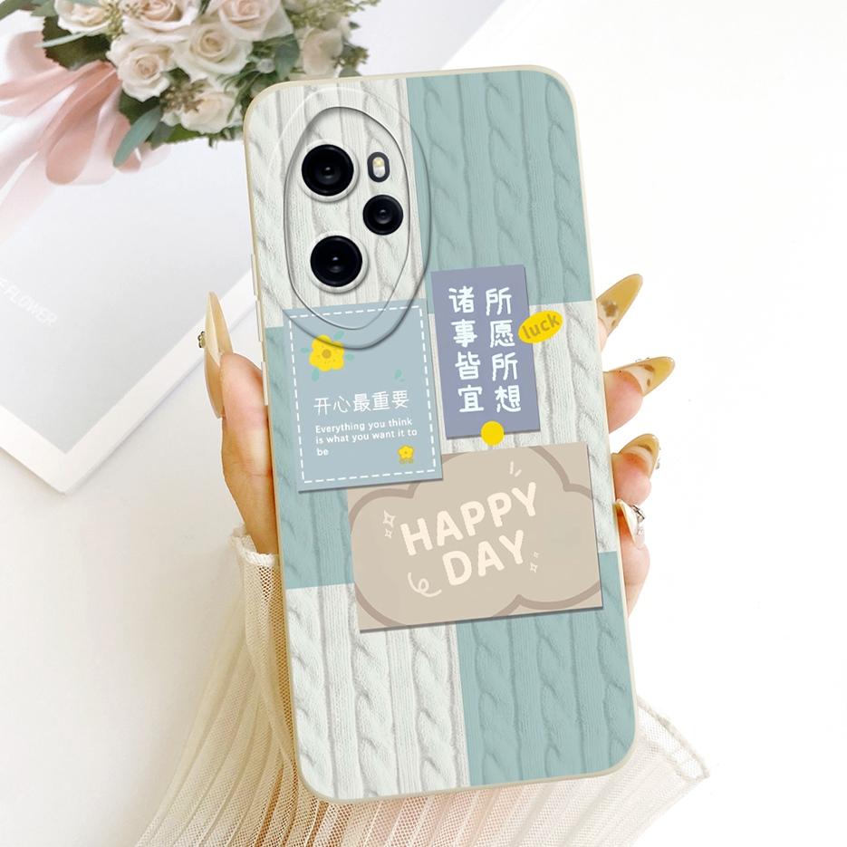 For Honor 100 Pro 5G Case MAA-AN10 Cute Cat Duck Cartoon Cover Soft Silicone Matte Phone Case For Honor 100 Honor100 Pro 5G Bags