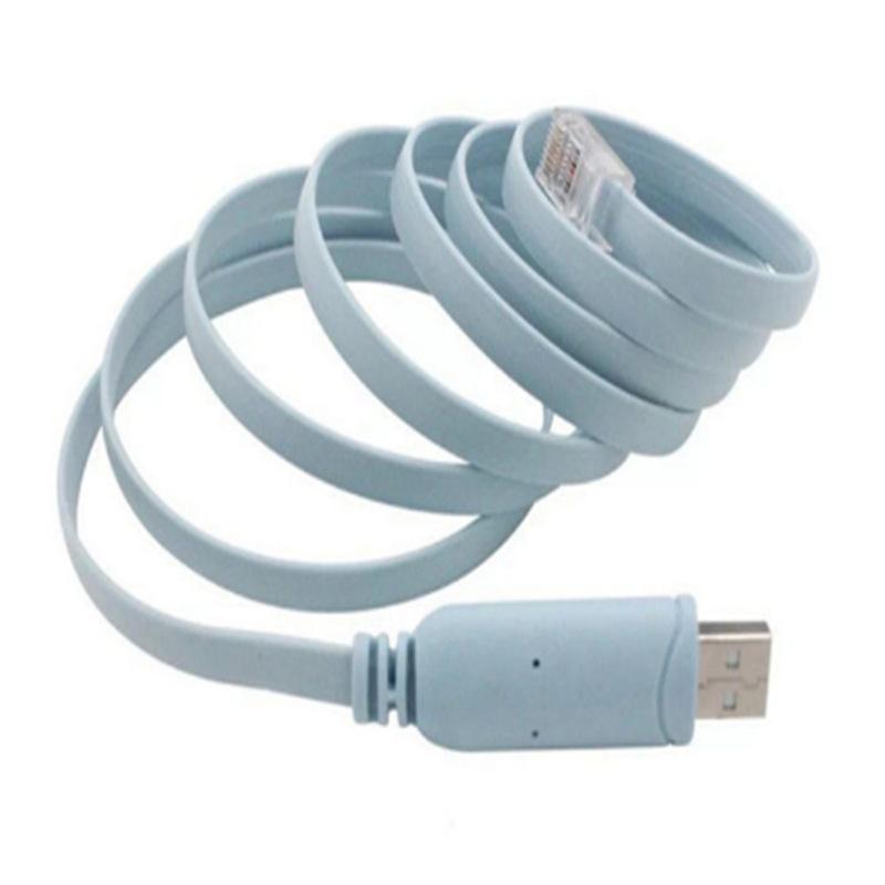 USB to RJ45 Console Cable for H3C Cisco Huawei Switch Extend Wire RS232 Serial Adapter Router Cord USB 8P8C Convert Lan Cable