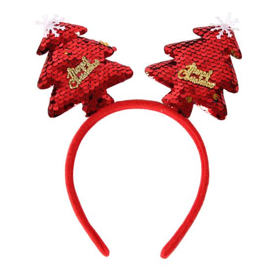 Christmas Headband Reindeer Antler Santa Tree Star Hairband Holiday Dress-up Hair Hoop