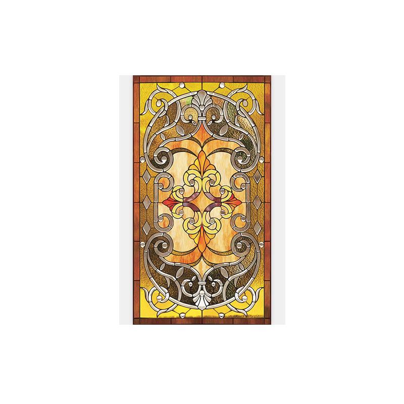 

Индивидуальные цветные наклейки на стекло в европейском стиле для церкви, матовая оконная пленка, антибликовые наклейки на окна в ванной комнате, бумага 60x120cm