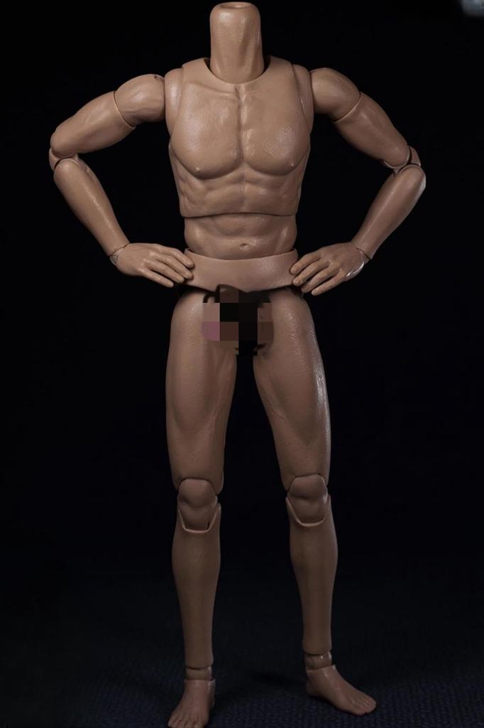 HiPlay WorldBox 1/6 Scale Male Figure Body with Head Connector, Highly Durable and Articulated, AT020