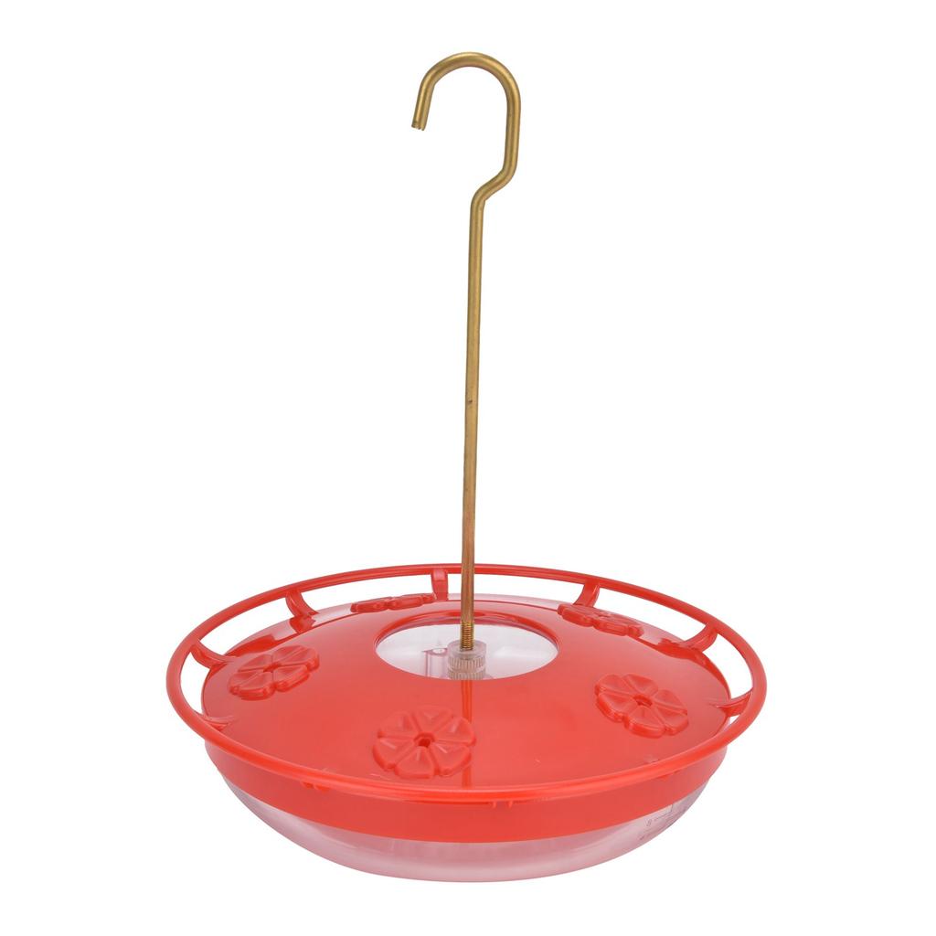 CourtyardShaped Bird Feeder Transparent Hanging Bird Water Feeder for Garden Terrace(Red )