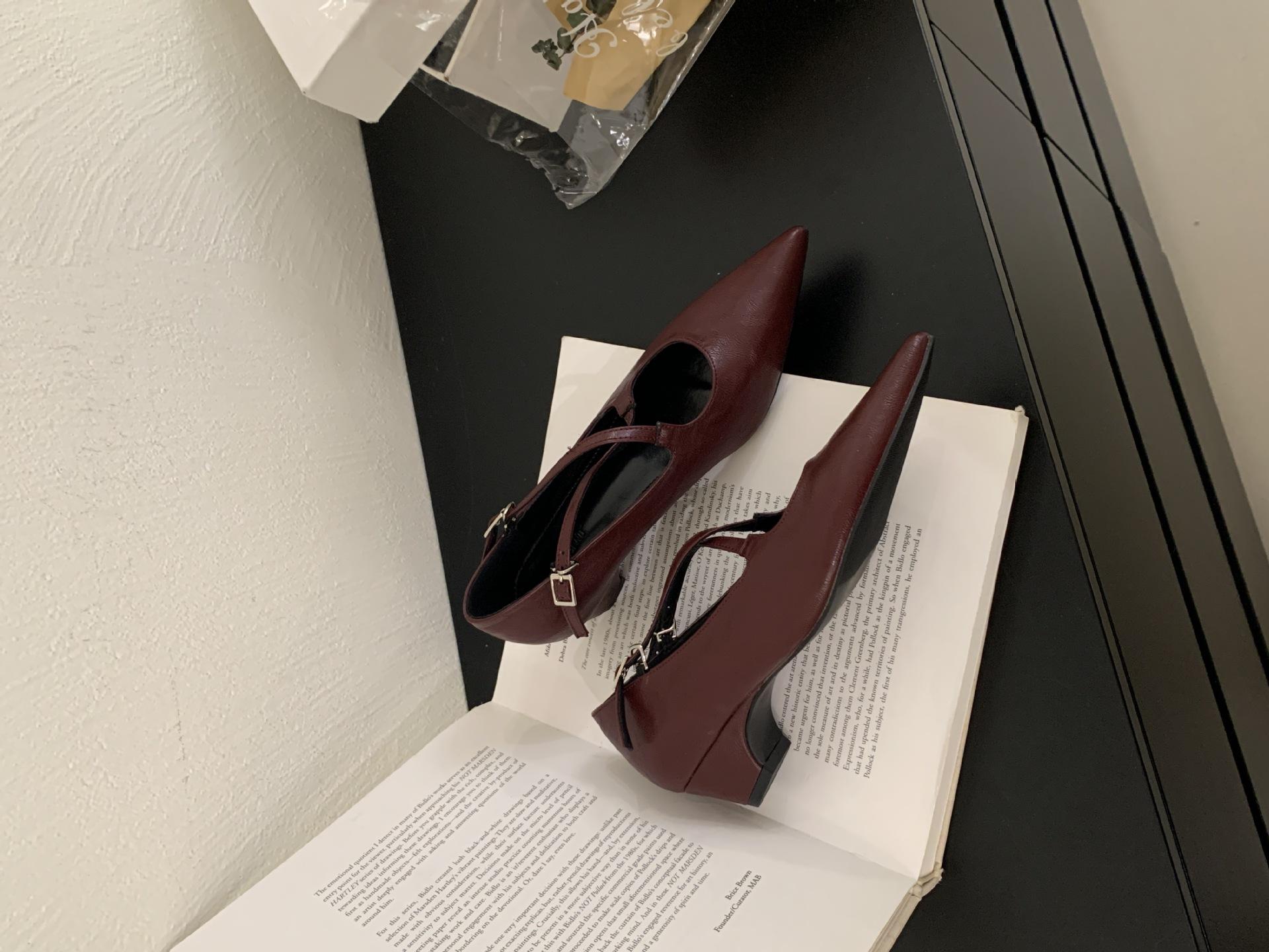 Women s Pointed Toe Block Heel Spring French Style Elegant Glamorous Feminine Pumps - Elegant for Parties & Office 35