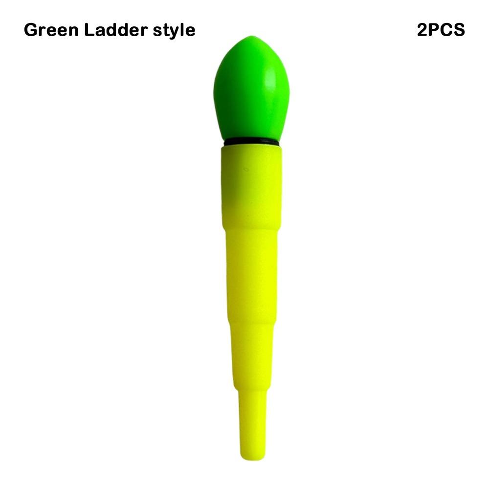 

2 шт. Супер Яскраві Електронні Поплавки Буй Датчик Зміна Кольору нічна риболовля поплавок верхній нічна риболовля Green Ladder style