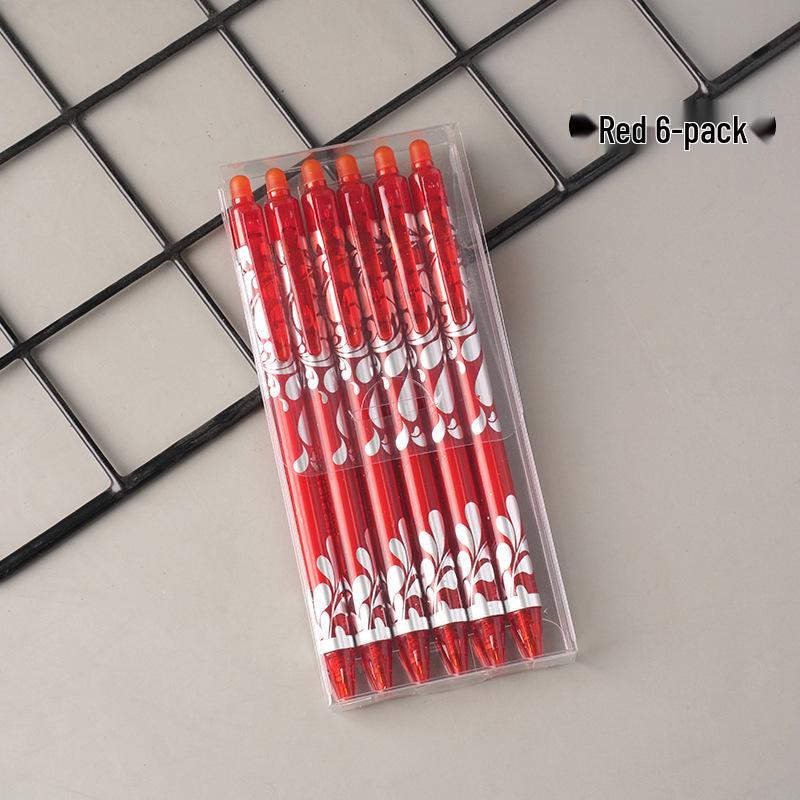 

Популярная стираемая ручка в стиле сине-белого фарфора - Кнопочный механизм, Термочувствительная 0.5mm