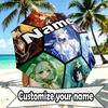 Custom Name Personalized Genshin Impact Print Umbrella, Auto Open Close, 8‑Rib Sturdy Frame, Commute Camping Hiking Use, Birthday Gift