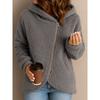 DICFY Women's Fashion Casual Solid Color Print Autumn Winter Hoodie