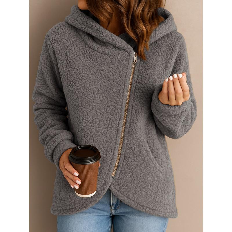 DICFY Women's Fashion Casual Solid Color Print Autumn Winter Hoodie