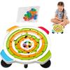 Ball Maze Game Kids Puzzle Activity Board Rich Path Design Toy Size 8.86 X 7.09 X 1.65 In For Easter Christmas Halloween