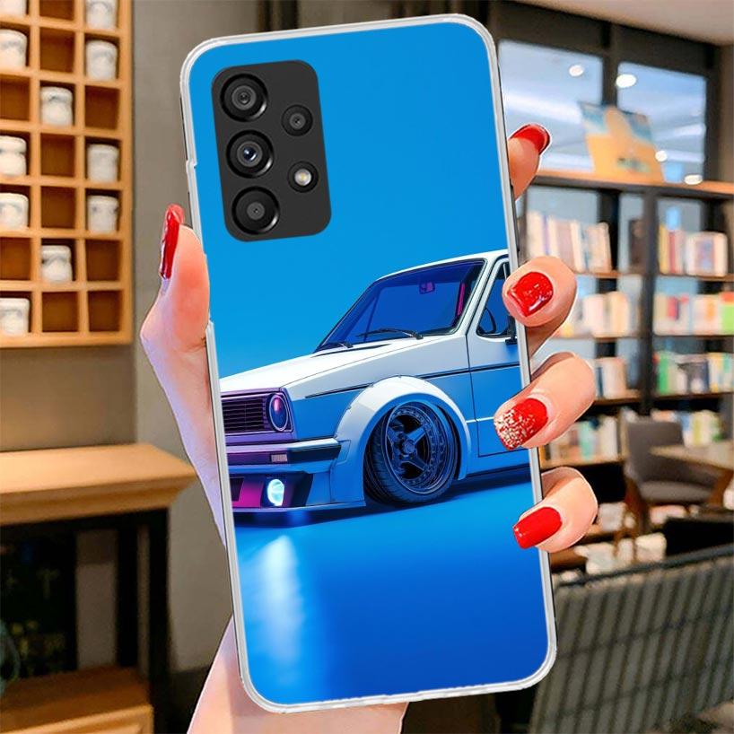 MK1 Golf Vintage Car Phone Case For Samsung Galaxy A12 A22 A32 A52 A72 A02S Phone Case Note 20 Ultra 10 S10 Plus A51 A71 A50S A2