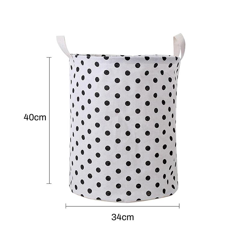 Grande Cesto de Roupa Suja À Prova D'Água Cesto de Armazenamento de Brinquedos Tecido de Linho de Algodão Cesto de Roupa Suja Portátil Organizador de Quarto