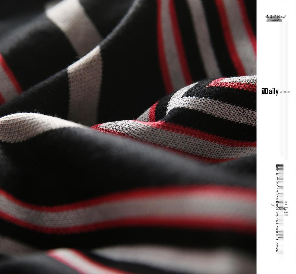 Women's Slimming V-Neck Striped Long-Sleeve Sweater – Versatile Autumn/Winter Fashion.