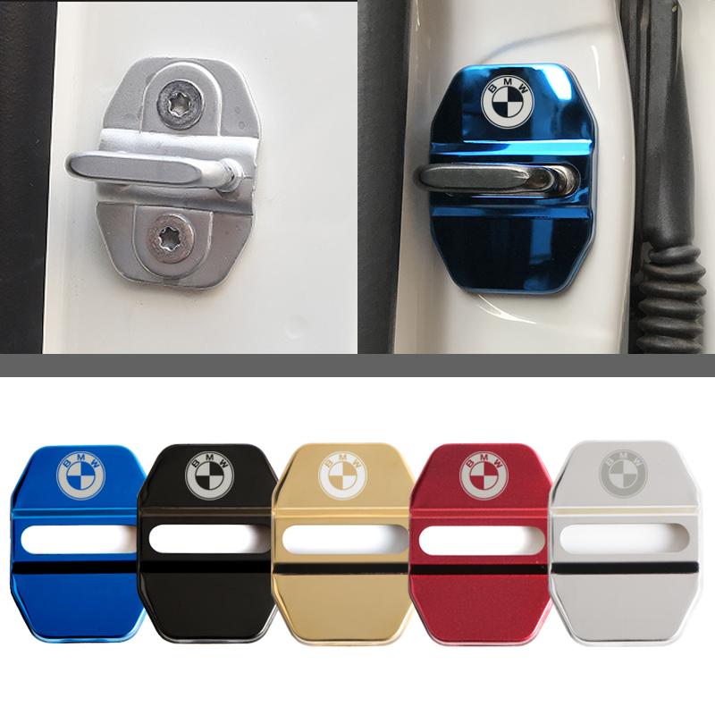 Car Door Lock Protective Cover Trim For BMW X1 X2 X3 X4 X5 X6 X7 G20 G30 G32 G11 G12 F20 F30 F40 F10 Anti-Scratch Door Lock Buck cwbn50