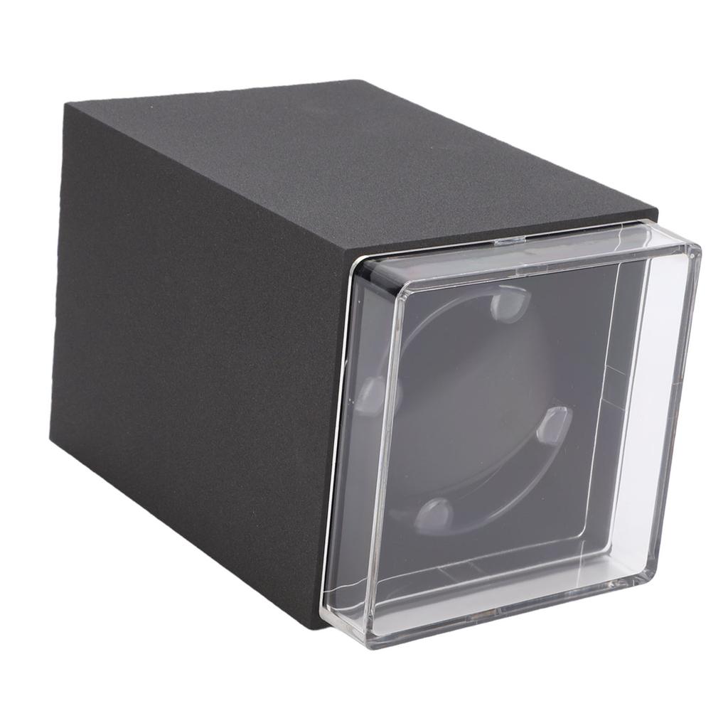 Single Watch Winder Anti Magnetic Automatic Mechanical Watch Winder Storage Box with LED Light for Men Birthday Gift