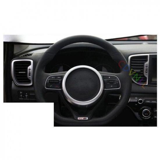ABS Matte Inner Steering Wheel Molding Frame Trim Fit For Sportage KX5 2016~2017