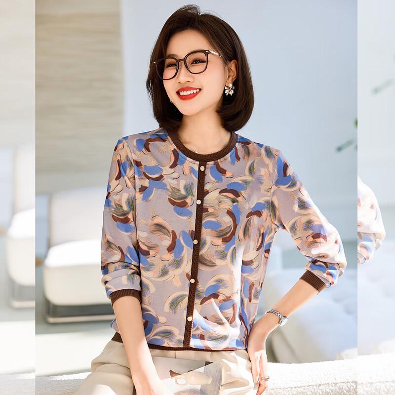 

Women s Elegant Floral T-Shirt 4XL