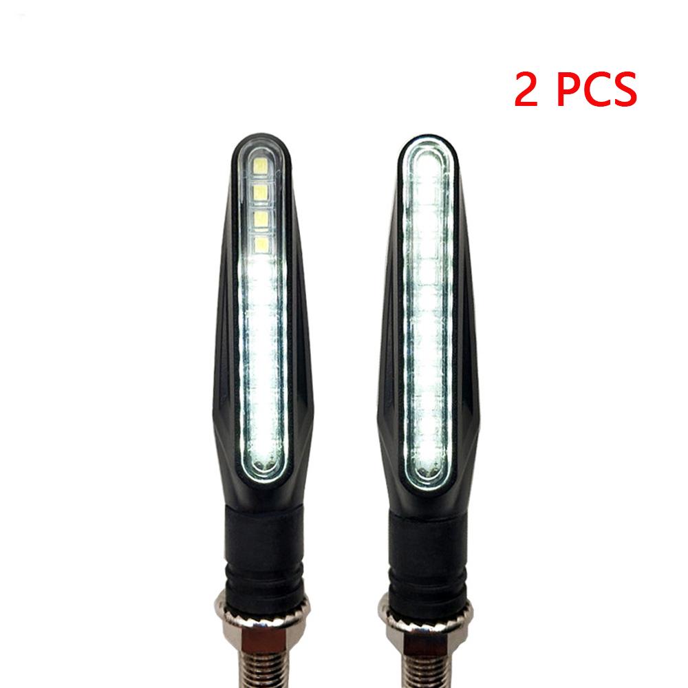 

Universal Motorcycle LED Turn Signal Light Indicator Amber Flasher Lamp For Kawasaki Z1000SX Z750 Z1000 Z650 Z900 Z800 Z250 Z300 White-a pair