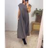 Mode Elegante Frauen Sommer Kleid Plus Größe Rundhals Kurzarm Casual Maxi Kleider Frauen Lose Elegante Einfache Dame Lange Kleid 868