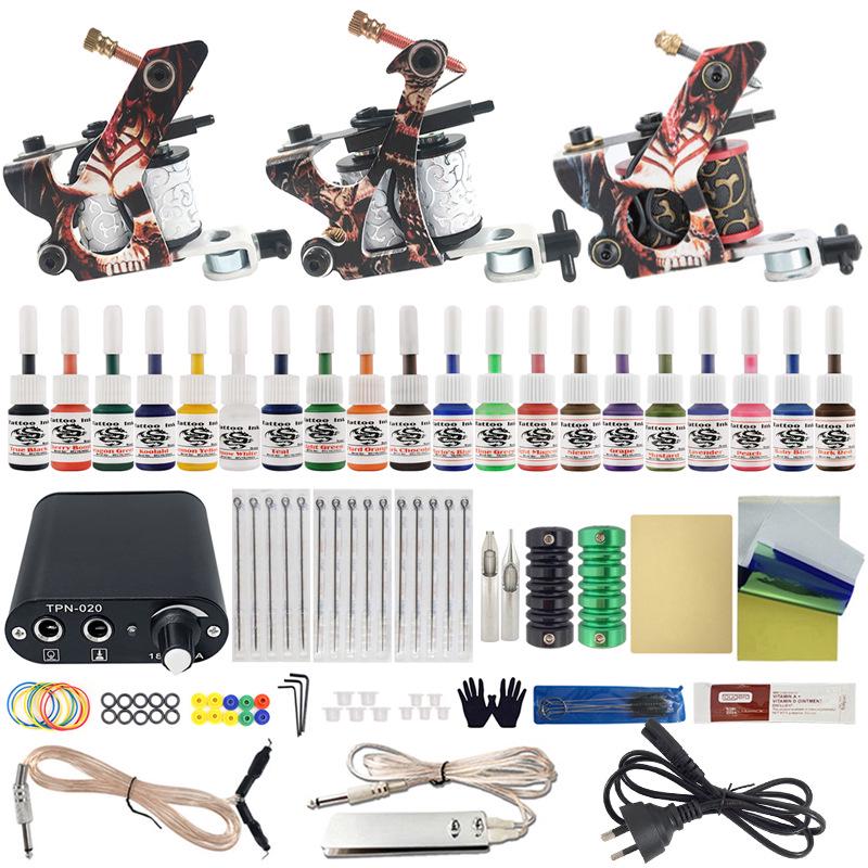 

Набор татуировок из 20 цветов: Три машины и набор для практики студентов 20-Color 3-Machine Set C Style